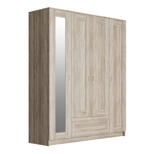SIRIUS combined wardrobe 4 doors and 1 drawer (with 1 mirror) - Image 2