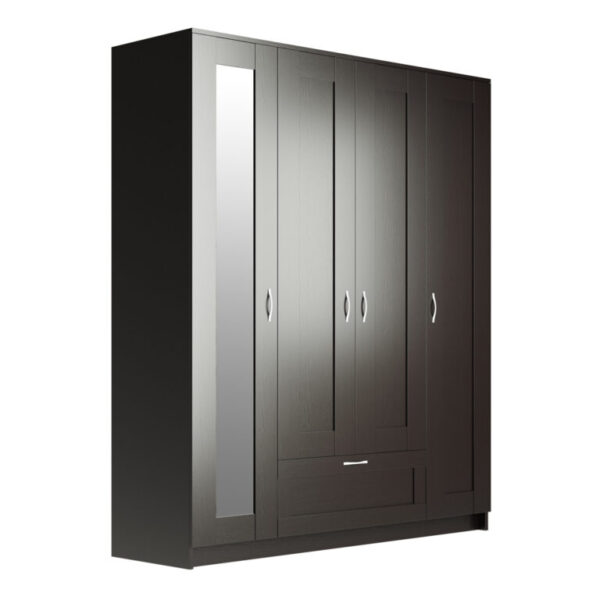 SIRIUS combined wardrobe 4 doors and 1 drawer (with 1 mirror) - Image 3
