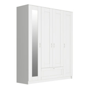 SIRIUS combined wardrobe 4 doors and 1 drawer (with 1 mirror)
