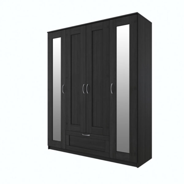 SIRIUS combined wardrobe 4 doors and 1 drawer (with 2 mirrors) - Image 3